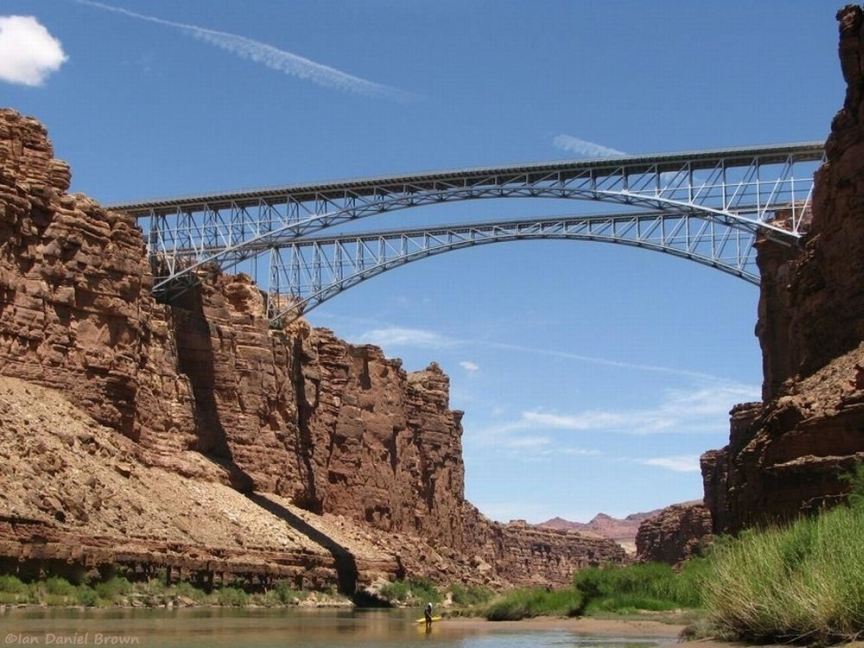 Passing under Navajo Bridge