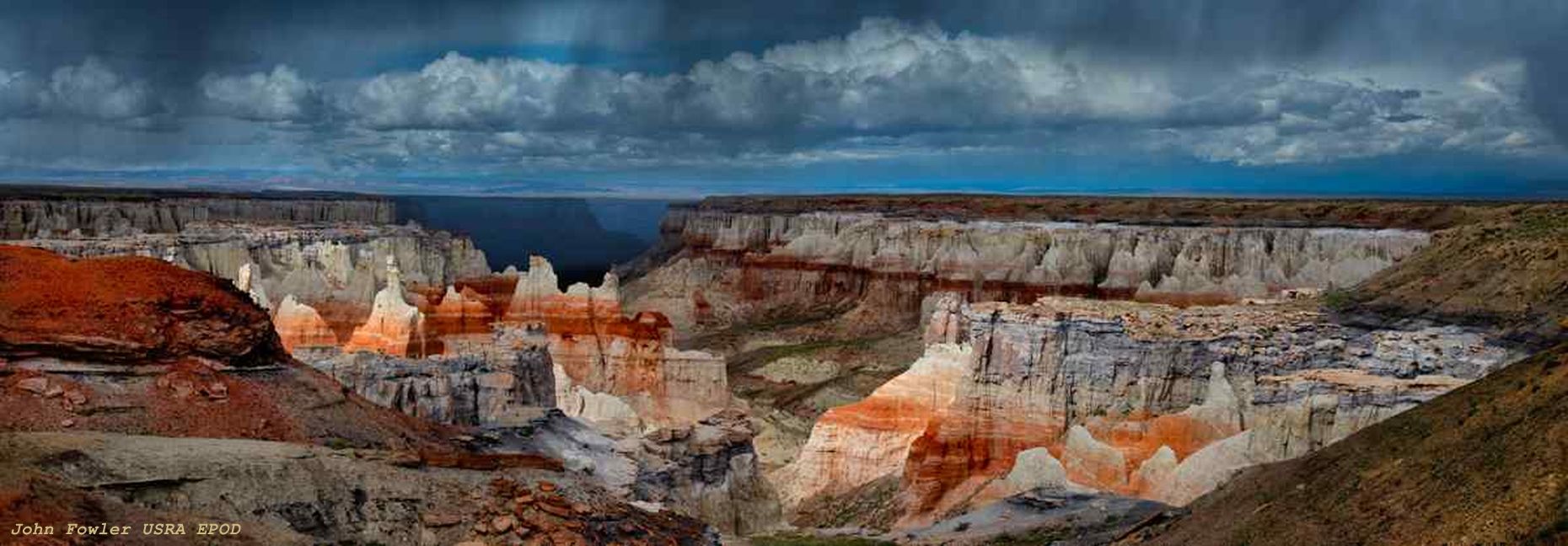 Panoramic view of the canyon