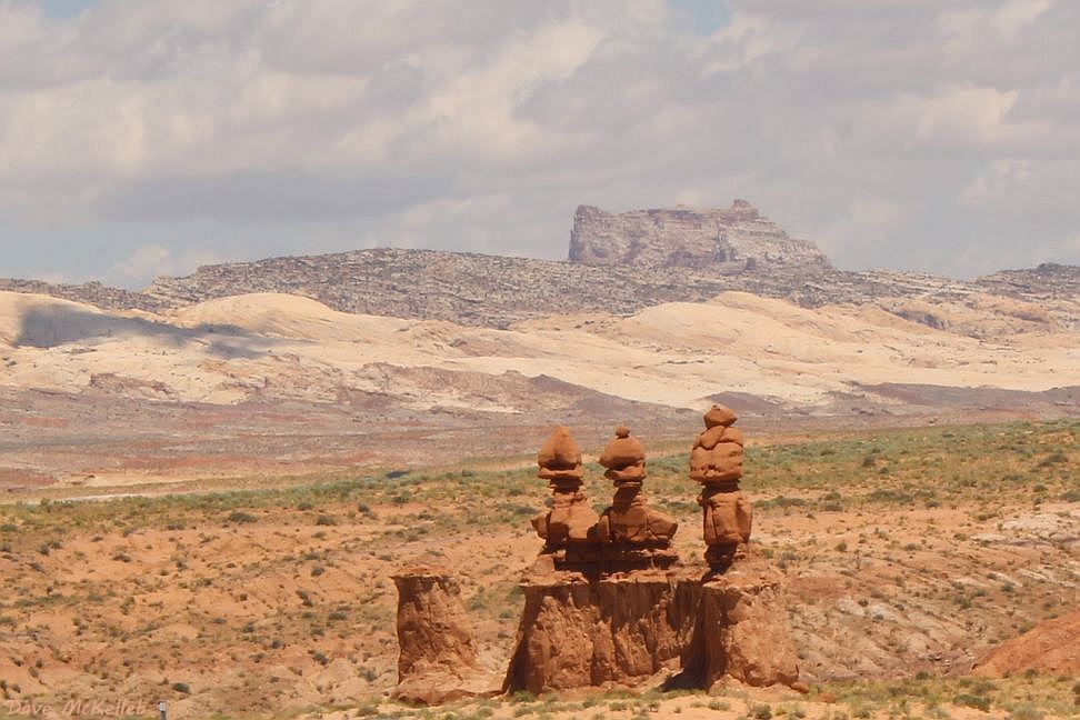 3 sister in front of San Rafael Reef