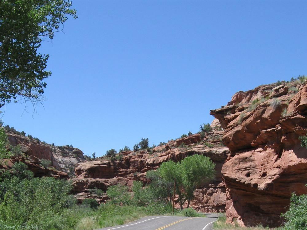Scenic Byway 12 in the canyon