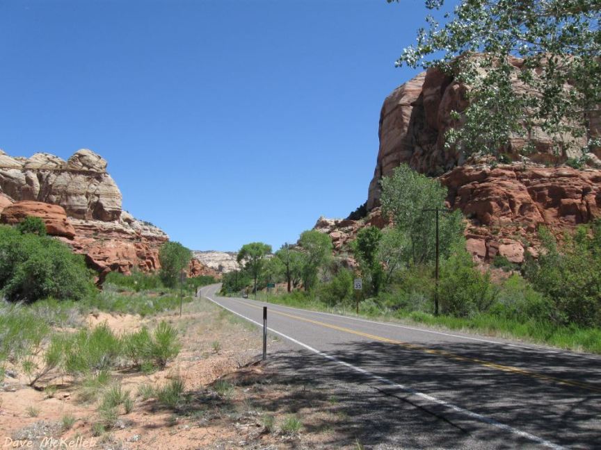 Scenic Byway 12 in the canyon